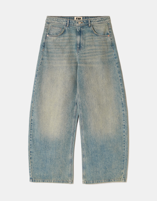 Light Wash Blue Barrel Jeans | TALLY WEiJL