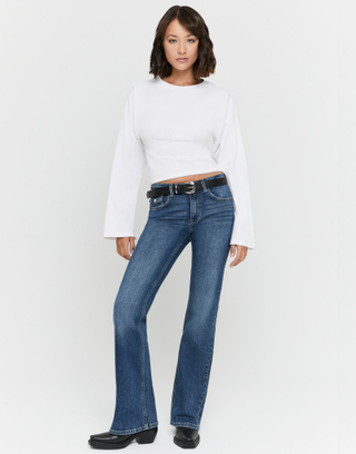 Blaue Bootcut Jeans | TALLY WEiJL