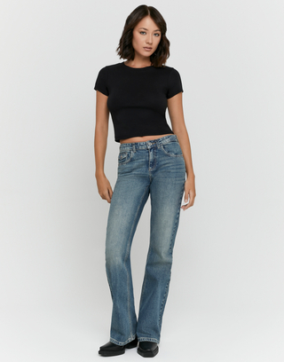 Hellblaue Bootcut Jeans | TALLY WEiJL