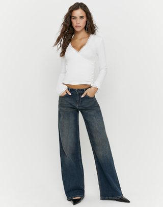 Blue Wide Leg Jeans | TALLY WEiJL