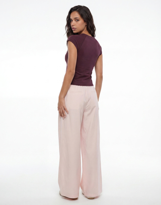 Pantalon Large Rose | TALLY WEiJL