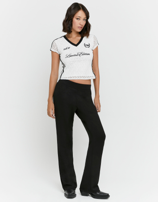 Black Flared Trousers | TALLY WEiJL