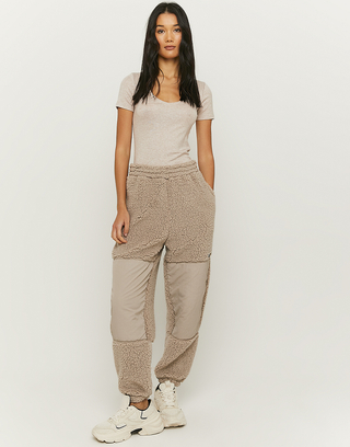Faux Fur High Waist Joggers | TALLY WEiJL