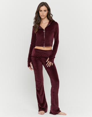Burgundy Sweatpants | TALLY WEiJL