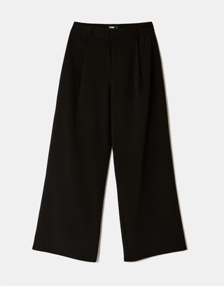 Black Straight Leg Trousers | TALLY WEiJL