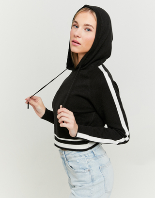 Black Jumper with Stripes | TALLY WEiJL