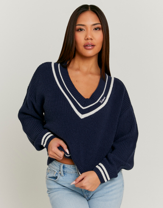 Maglione a righe blu | TALLY WEiJL