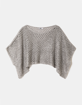 Grau Strick-Cape | TALLY WEiJL