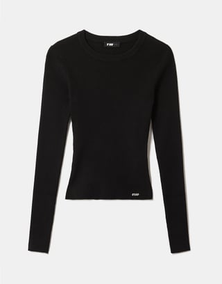 Schwarzer Strickpullover | TALLY WEiJL