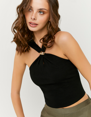 Black Halter Top | TALLY WEiJL
