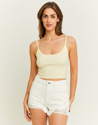 Knit Top with Strass | TALLY WEiJL