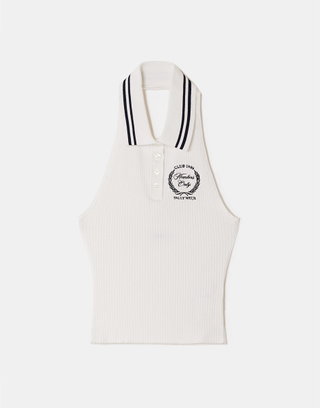 Top Halter Court Blanc | TALLY WEiJL