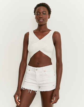 Shorts a Vita Bassa Bianchi | TALLY WEiJL