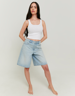 Weite High Waist Bermuda Shorts | TALLY WEiJL