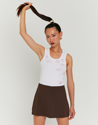 Brauner Basic Mini Skort | TALLY WEiJL