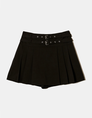 Black Skort with Double Belt | TALLY WEiJL