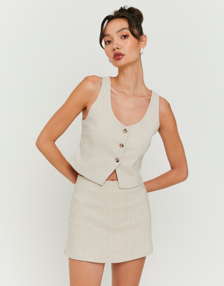 Striped Mini Skort | TALLY WEiJL