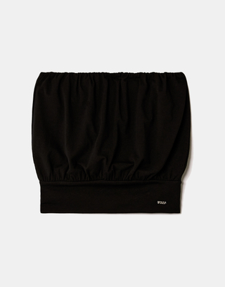 Top Bandeau Nero Croppato | TALLY WEiJL