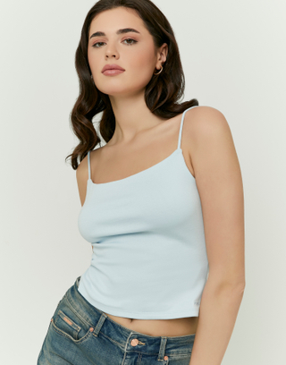 Blue Basic Tank Top | TALLY WEiJL