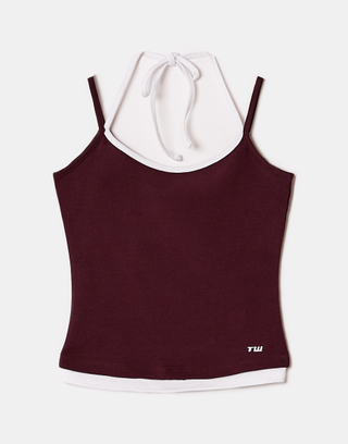 Rotes Basic Top | TALLY WEiJL