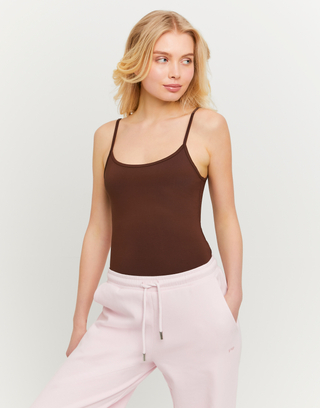 Canotta basic marrone | TALLY WEiJL