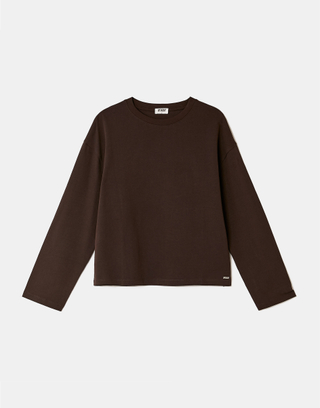 Brown Basic T-Shirt | TALLY WEiJL