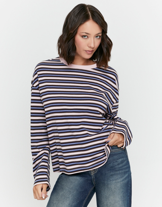 Rosa Gestreiftes T Shirt | TALLY WEiJL