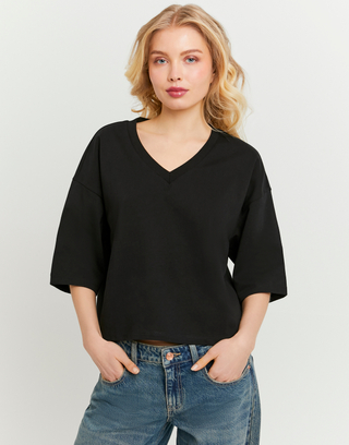 Black Basic T-shirt | TALLY WEiJL