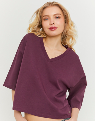 T-shirt basic viola | TALLY WEiJL