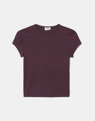 Purple Basic T Shirt | TALLY WEiJL
