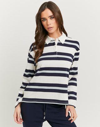T-shirt bianca a maniche lunghe | TALLY WEiJL