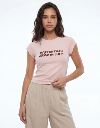 T-shirt Rose Imprimé | TALLY WEiJL