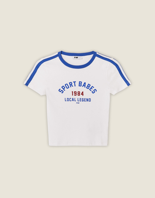 Biały T-shirt z nadrukiem | TALLY WEiJL