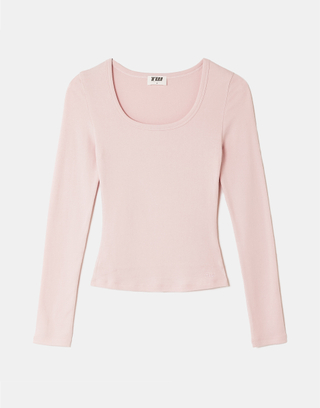 T-Shirt Rosa Maniche Lunghe | TALLY WEiJL