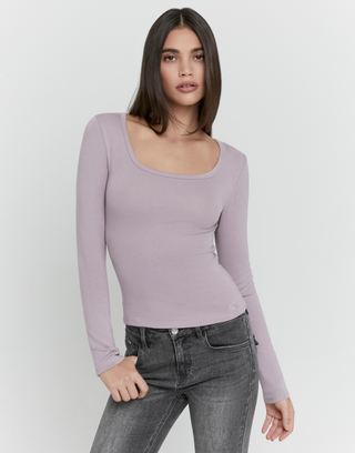Lila Basic T-Shirt | TALLY WEiJL