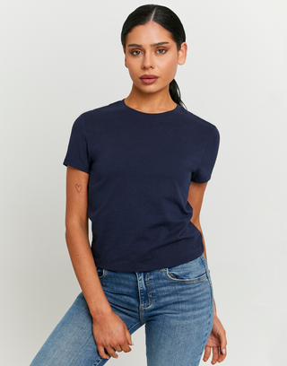 T-Shirt Basique Bleu | TALLY WEiJL