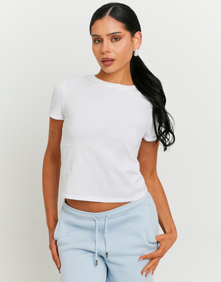T-shirt basic bianca | TALLY WEiJL