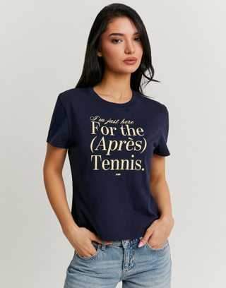 Blue Printed T-shirt | TALLY WEiJL