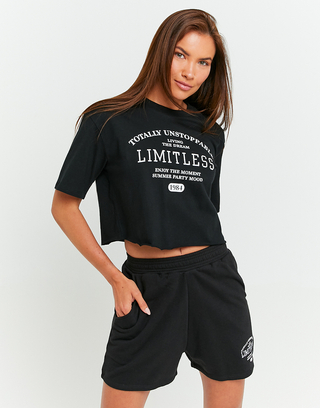 T-shirt Loose Μαύρο | TALLY WEiJL