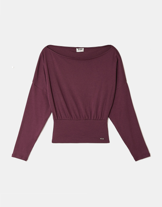 T-Shirt Violet Col Bateau | TALLY WEiJL