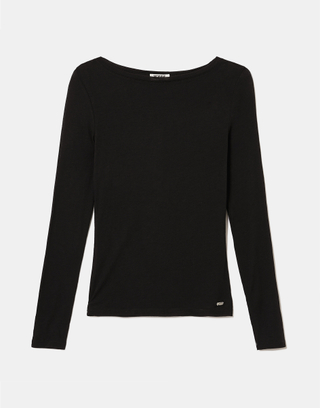 Black Basic T-Shirt | TALLY WEiJL