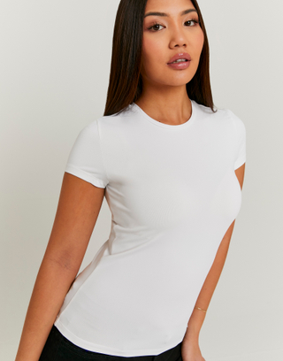 T-shirt Basic Λευκό | TALLY WEiJL