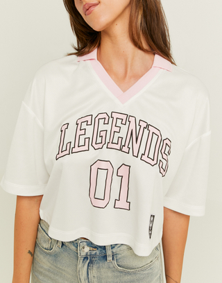 Football T-shirt Bianca | TALLY WEiJL