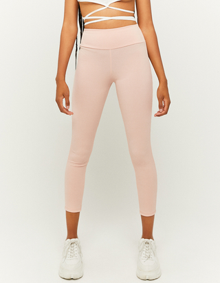 High Waist Pink Leggings | TALLY WEiJL 