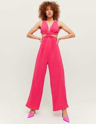 TALLY WEiJL, Pink Cut out Jumpsuit for Women