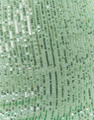 Grünes Mini Dress mit Glitzer
