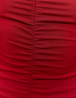 TALLY WEiJL, Czerwona sukienka Mini z krótkim rękawem for Women