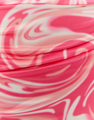 TALLY WEiJL, Pinkes Batik Mini Kleid for Women