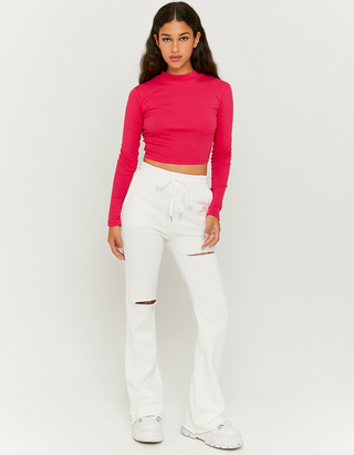 High Waist Ripped Joggers | TALLY WEiJL 