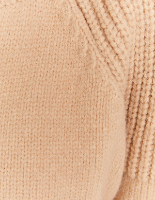 Shoulder Pad Knit Cardigan